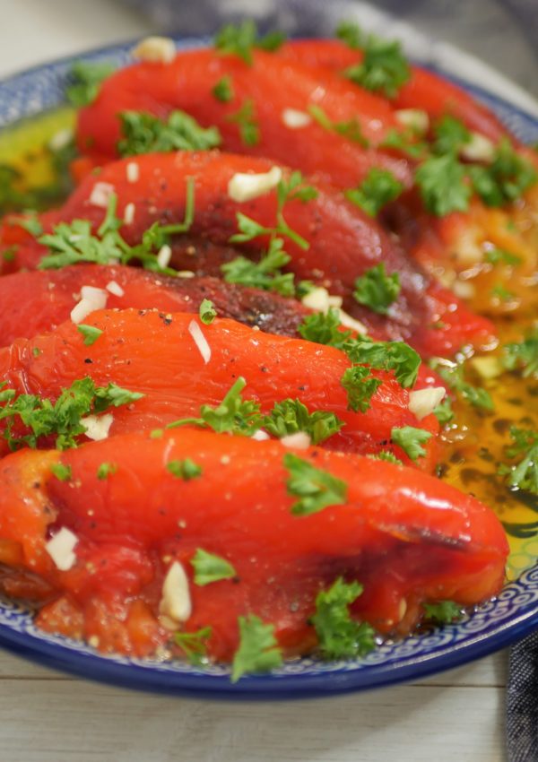 PIPERIES PSITES: Salade de poivrons grillés