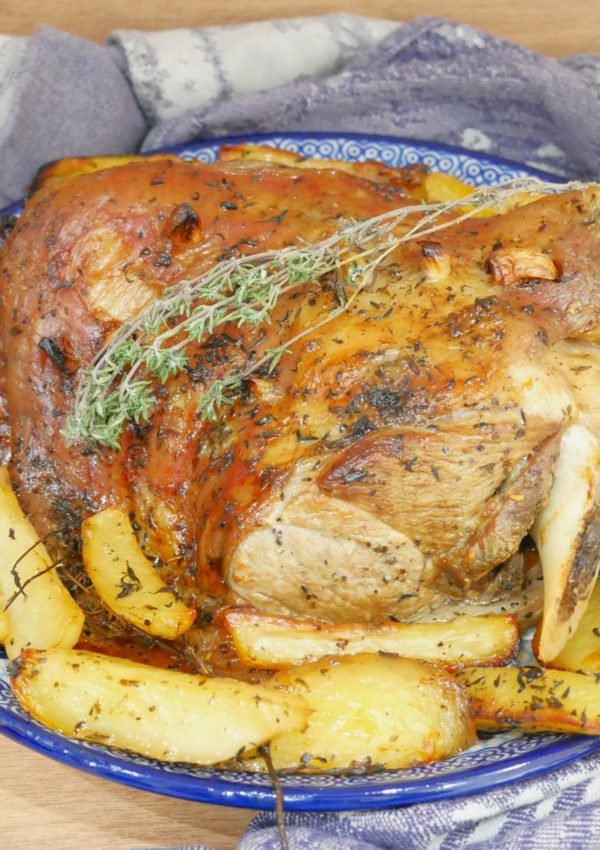 AGNEAU AU FOUR CUISINE A LA GRECQUE (2)